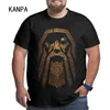 Kanpa 100% Cotton Viking Graphic T-skjortor för Big Tall Man Overdimensionerad t-shirt plus storlek Top Tee Men's Loare Large Top Clothing 220224