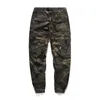 Moda streetwear homens jeans camuflagem calças exército solto apto grande bolso cargo calças homens hip hop joggers calças hombre