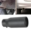 Manifold & Parts Professional Exhaust Pipe Tip Anti-rust Stainless Steel Black Round Flat End For Car