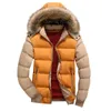 Men Down Parkas Winter Warm Fleece Jacket 9 Color Fashion Fur Hood Hat Detachable Men Outerwear Casual Mens Coats Thick Hoodies 211204