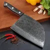 En stock!! FULL TANG Couteau de boucher de 7 pouces Couteaux de chef chinois polyvalents Couperet à viande en acier inoxydable à haute teneur en carbone Lame robuste avec emballage de boîte de vente au détail