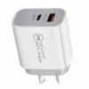 25W 20W 12W Schnellladung PD USB C Ladegerät Dual Ports Wandladegeräte Netzteile für IPhone 12 13 14 15 Samsung Huawei S1