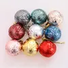 4 سم × 12 قطعة لكل صندوق زينة شجرة عيد الميلاد ديكور داخلي الكرات مطلي الملونة الحلي في 6 ألوان BS00008