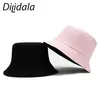 Cloches DiLidala Outdoor Solid Smooth Fisherman Hat For Women Korean Version Summer Sunscreen Sunhat Fashionable Bucket Man