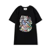 2021新しい刺繍猫の花Tシャツ男性女性ファッション潮bbカジュアルストリートGC TシャツオフデザイナーC P Tシャツ卸売