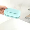 Benzersiz Sabun Yemekleri Banyo Renkli Sabunluk Plastik Çift Drenaj Sabun Tepsi Tutucu Konteyner Banyo Duş Banyo için SN3748