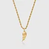 CES Mens rop chain accsori Stainls Steel Gold Pepper Chilli Angel Angel Wing Necklace