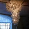 Biały kolor dmuchane szkło podłogowe lampy rzeźba LED nowoczesny Murano drzewo stojące rzeźby dla domu Hotel Restaurant Art Decor