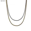 Andywen 925 Sterling Silver Gold Long Chain Full Zircon Chain Choker Halsband 2020 Rock Punk Crystal CZ Luxury Smycken Fine Rock Q0531