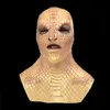 Latex Viper Halloween Maschera Cosplay Scary Snake Party Costume Masks Adult Simile Puntelli X0803