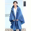 Moda Big Cap Com Capuz Mulheres Trench Roincoat Ao Ar Livre Água Impermeável Longo Impermeável Rain Poncho Manto Para Caminhadas Escalando Ciclismo Y200324