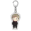 만화 키 체인 여성 Jujutsu Kaisen Keyring 여성 귀여운 크리 에이 티브 Fushiguro Megumi 키 펜던트 펜던트 아이 금속 브로크