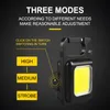 Party Favor Mini LED Portable USB Rechargeable Work Light 800 Lumens Bright Keychain Small Pocket Flashlights For Outdoor