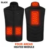 Buiten T -shirts 9 gebieden Zelfverwarmde vest USB Batterij aangedreven Body Men039S Warmer verwarming Jacket Women039S Warm Thermal Wint2435492