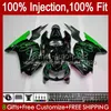 Wstrzyknięcie Kawasaki Ninja ZX250R EX250 Green Flames 2008 2000 2011 2012 13HC.69 EX250R ZX-250R ZX250 ZX 250R 08 09 10 11 12 Owalnia