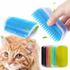 Pet Self Groomer For Grooming Tool Removal Dogs Brush Wall Corner Massage Hair Comb With Catnip