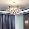 라이트 럭셔리 크리스탈 샹들리에 현대 미니멀리스트 거실 램프 식사 침실 램프