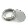 304 Stainless Steel Jar Lid Silicone Sealing Plug 70mm Caliber Shaker Lids Rust Proof Drinkware Cover RRD6904