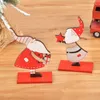 Juldekorationer Trämålade Santa Claus docka Ornaments Xmas Barngåvor Party Supplies Lja9365