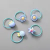 I capelli della bambina del cerchio dei capelli del fiore coreano del bambino inscatolato gomma dei bambini hanno legato gli accessori svegli della fascia