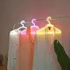 LED Neon Light Roupas Stand Gancho Lâmpada Noite USB Povo de Xmas Powered para Quarto Casamento Loja Loja Arte Da Parede Decoração