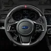 Pour Subaru XV FORESTER OUTBACK/LEGACY WRX impreza brz bricolage couverture de volant spéciale en cuir personnalisé en fibre de carbone pour pièces automobiles
