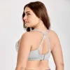 Kvinnors lätt fodrad underwire smidig fullfigur Balconette Bra 210623