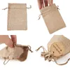 Pandahall Burlap Packing torebki torby sznurkowe papierowe ceny i sznur sznurka konopnego do biżuterii wyświetlacz biżuterii