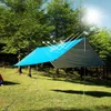 100x145cm Abri extérieur ultraléger Tarp Tapis de plage Camping Survie Abri solaire multifonction imperméable auvent abri de pluie Y0706