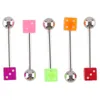 110pcs Punk Tongue Rings Body Jewelry Labret Stud Lip Ring Fashion 16g Ear Cartilage Tragus Helix Piercing