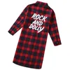 Fashion Autumn Long Section Blouse for Girls Green Yellow Red Plaid Cotton Shirts Casual Teenage School Tops and Blouses 210306