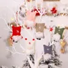 Christmas Wool Cute Faceless Doll Rudolph Gnome Plush Dolls Decoration Hanging Pendant Party Room Standing Household Tree Ornaments Thanksgiving Gift