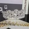 Headpieces Kvinnors Alloy Rhinestone Födelsedag Stor Kron Bridal Bröllop Bankett Headband Headdress