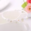 Mode charme vrouwen verzilverd ketting daisy bloem bedelarmbanden armbanden voor vrouwen populaire party bruiloft sieraden beste cadeau q0717