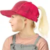 Berretto da baseball estivo per bambini alla moda per ragazzi sport all'aria aperta protezione solare berretto a rete ragazza con paillettes berretto a coda di cavallo XY349