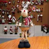 Merry Christmas Doll Retractable Santa Claus Snowman Elk Happy Year Gifts Xmas Ornament Navidad Decorations Natal Plush Toys 211104