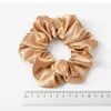 6pcs/مجموعة من الحرير الساتان الحرير الصلب scrunchies مرنة الشعر عصابات النساء نساء نساء الشعر ملحقات الشعر الحصان روابط R كبيرة الحجم الجودة