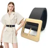 New Lady Wide Belt Women Metal Pin Buckle Midjeband Kvinnliga svarta PU -läderbälten Klänning Coat Midjekorsett Rem midjeförsegling G2203017538976