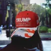 Snapbacks Trump Hat Berretto mimetico Berretti da baseball America Great Hat 2024 USA Elezione presidenziale Lettere ricamate americane LLE11789