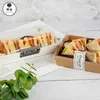 STOBAG 10 шт. Выпечки прозрачный хлеб коробка завтрак Patisserie торт коробки и упаковка день рождения детское душевые печенье Виды пользуются 210602