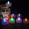 12pcs 방수 Flameless LED Tealight 조명 잠수정 차 촛불 꽃병에 대 한 꽃 램프 빛 웨딩 파티 크리스마스 장식
