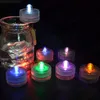 12pcs luci tealight a LED senza fiamma impermeabili candele da tè sommergibili lampada floreale luce per vaso decorazione natalizia festa di nozze