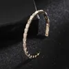 Naturlig opal zircon öppnade geometrisk orm Bangle kvinnor lyx smycken mode varumärke justerbara bangles armband z257 Q0717