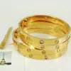 Mody srebrne damskie Rose Gold Lady śrubokręta śrubokręta diamentowy luksusowy projektant biżuterii damski męskie bransoletki Brzeźkowe pudełko potrzebne Extra218n