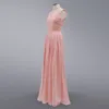 Chiffon Sexy Lace Solid color Dresses Pink Sage Wedding Party Country Bridesmaid Long Dress Vestidos de Plus size