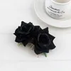 Handmade Fabric Flower Rose Bride Hair Comb Headdress Beach Wedding Hairs Accessories Headpiece for Women 10pcs