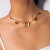 Butterfly Necklace Choker Simple Butterfly Pendant Necklaces for Women Fashion Romantic Clavicle Chain Birthday Gift Jewelry G1206