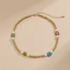 Boho Kreatywny żywicy Glazura Kwiat Choker Naszyjnik Dla Kobiet Akrylowe Koralik Clavicle Pearl Chain Urok Y2K Biżuteria Prezenty