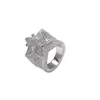 Micro pavé de zircone cubique glacée, bagues étoiles glacées pour hommes et femmes, bague en or Hip Hop, bague de mariage complète en diamant, bijoux 337x