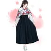 Kimono Sakura Girl Japanese Style Floral Print Vintage Dress Woman Oriental Camellia Love Costume Haori Yukata Asian Clothes237Z